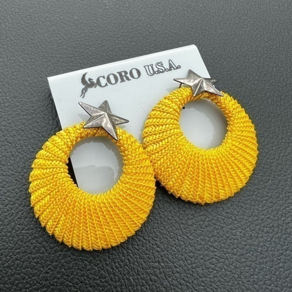 Yellow Coro USA earrings